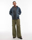 Relaxed Denim Hoodie Jacket