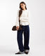 Cinched Waist Knit Sweater